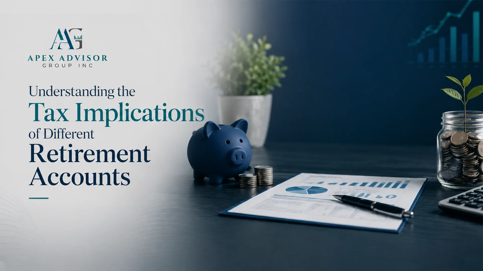 Understanding the Tax Implications of Retirement Accounts Financial planning graphic explaining tax implications of different retirement accounts and savings